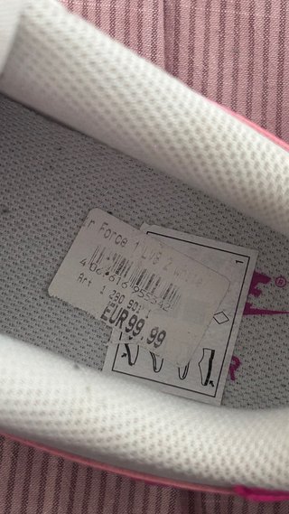 Nike Air Force 1 Rosa y Blancas