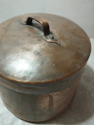 Olla Antigua Cobre y Latón