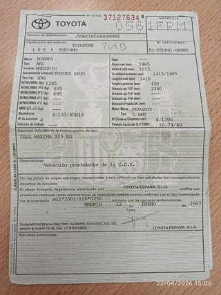 Toyota Aygo 2007