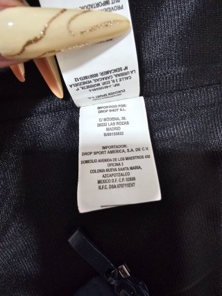 Chaleco deportivo azul y beige
