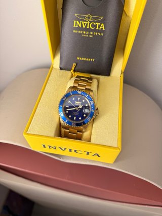 Reloj Invicta Pro Diver Azul y Dorado