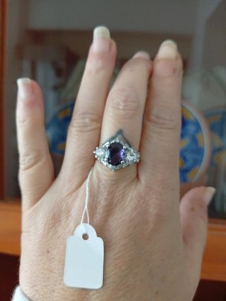 Anillo con amatista