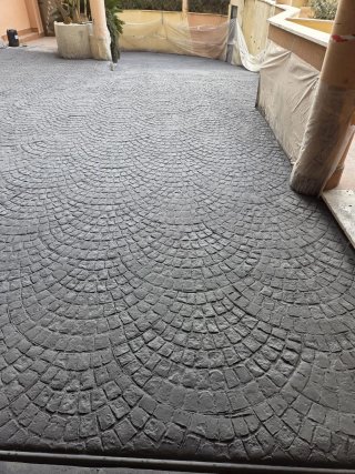 Suelo de hormigón impreso