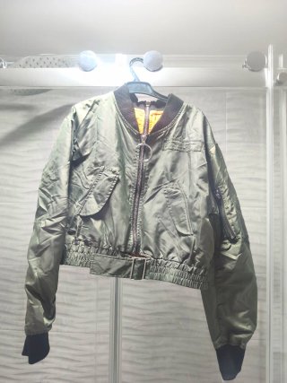 Chaqueta bomber verde mujer