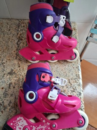 Patines Oxelo Talla 26-28 y Protectores