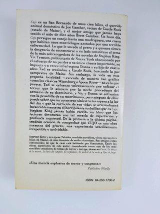 Cujo - Stephen King (Ed. Grijalbo)