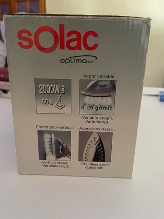 Plancha de ropa Solac Optima 2000