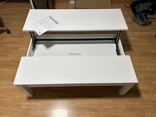 Mesa elevable IKEA blanca  Plegable