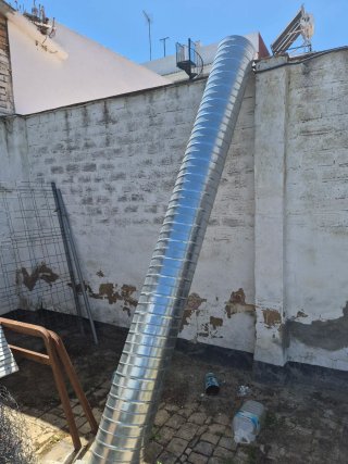 Tubo helicoidal ventilación galvanizado 300mm