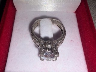 Anillo Plata Blanco Efecto Oro Blanco