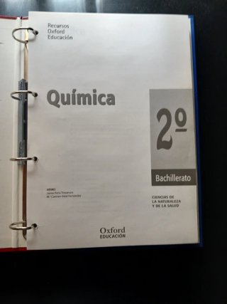 Solucionario Química 2 Bto Oxford. Exedra
