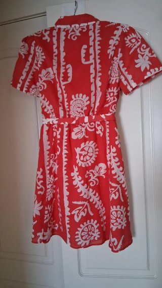 Vestido camisero corto Mango estampado