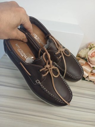 Mocassini uomo pelle marrone tg 42