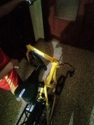 Bicicleta Plegable Amarilla Moma Ricola