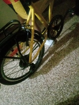 Bicicleta Plegable Amarilla Moma Ricola