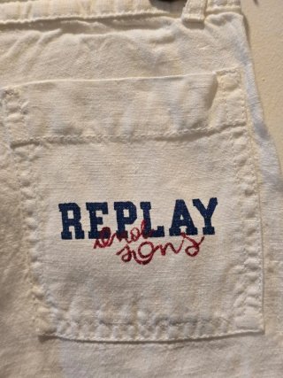 Pantalones Replay Niña Blanco