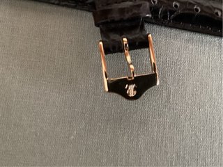 CORREA DE RELOJ DE PIEL NEGRA