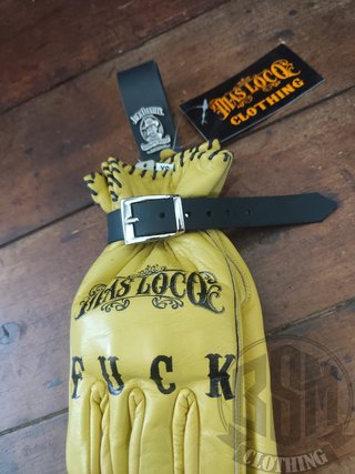Guanti Mas Loco Clothing Giallo Nero