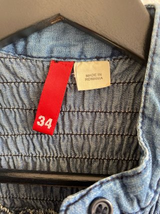 Camisa vaquera H&M manga corta talla 34
