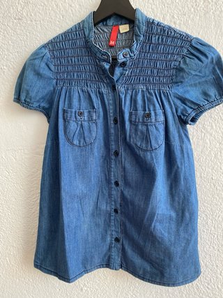 Camisa vaquera H&M manga corta talla 34