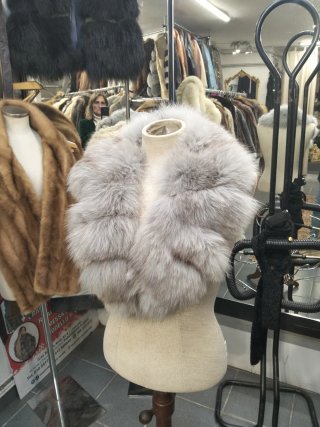 Collo in Volpe Grigio Perla