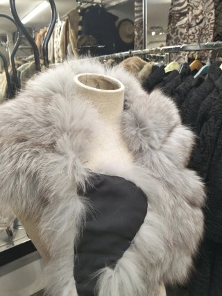 Collo in Volpe Grigio Perla