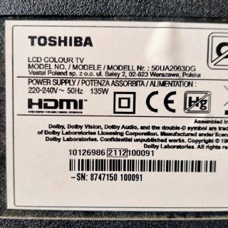 Se Vende Placa Main de TV Toshiba 17MB170