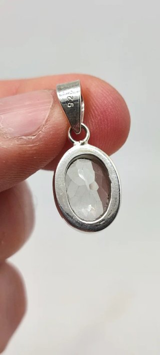 Colgante de Plata y Prasiolita.