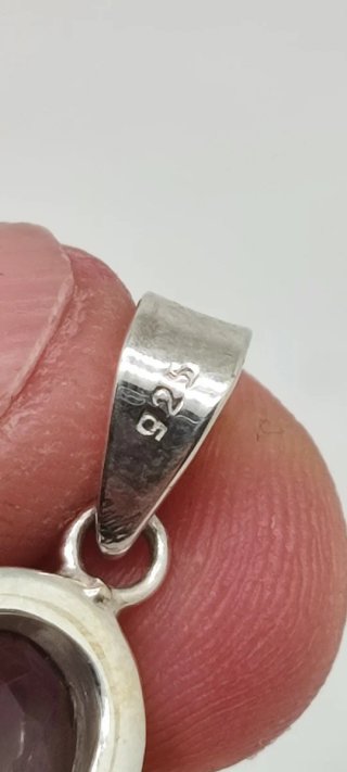 Colgante de Plata y Prasiolita.
