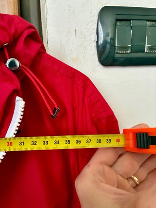 Woolrich K-way rosso taglia “M” Europea