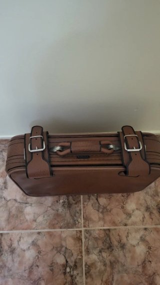 Maleta Vintage Cuero Marrón