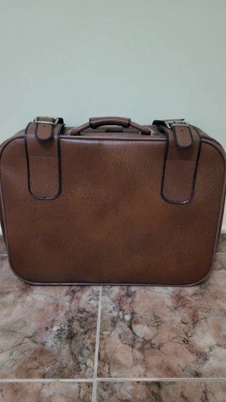 Maleta Vintage Cuero Marrón