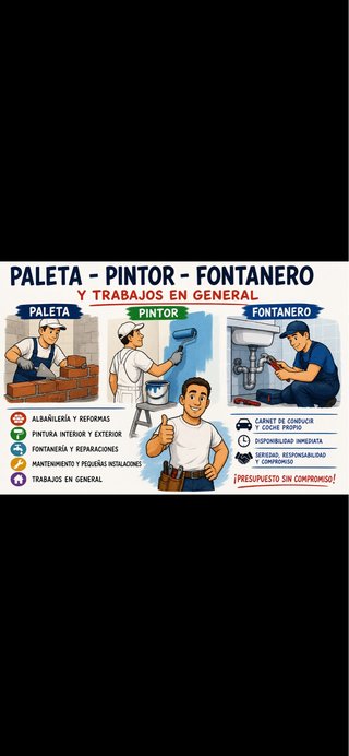Busco trabajo de mantenimiento...