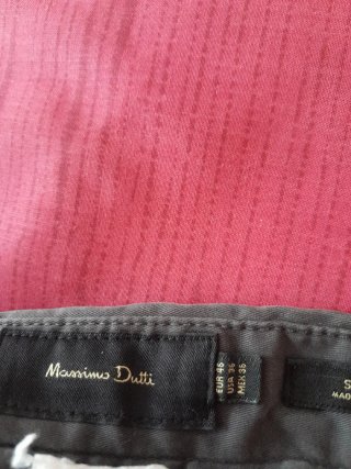 Pantalón Massimo Dutti Talla 44 Gris