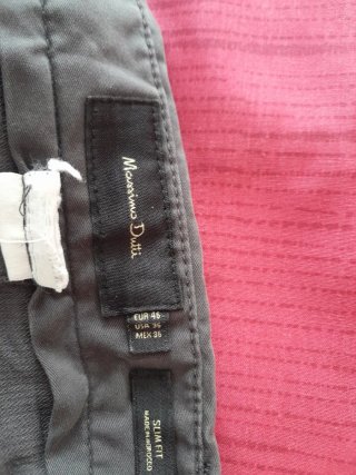 Pantalón Massimo Dutti Talla 44 Gris