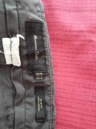 Pantalón Massimo Dutti Talla 44 Gris