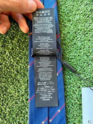 Corbata Gucci Azul Marino Abejas