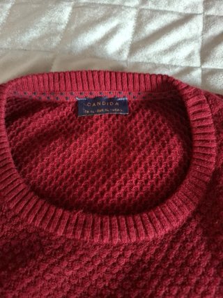 Maglioncino girocollo bordeaux