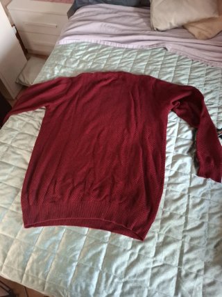 Maglioncino girocollo bordeaux