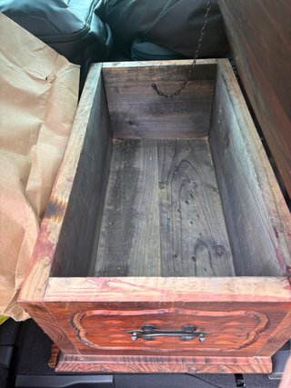 Baúl madera maciza rústico estilo castellano