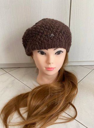 Cappello basco bambina Lili Gaufrette marrone