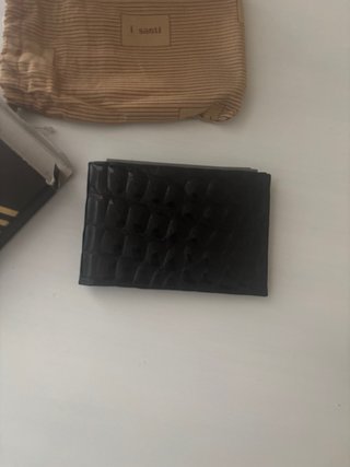 Portafoglio I Santi effetto coccodrillo nero