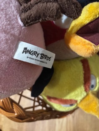 Peluches Angry Birds (3 unidades)