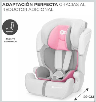 !!NUEVO!! Alzador sillita Kinderkraft gris y rosa