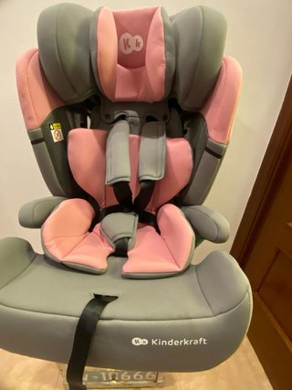 !!NUEVO!! Alzador sillita Kinderkraft gris y rosa