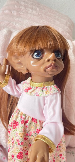 Muñeca Elfo con vestido floral