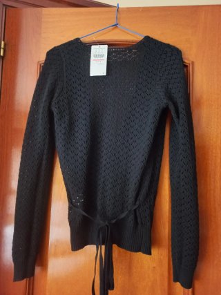 Jersey cruzado Dorothy Perkins negro talla M