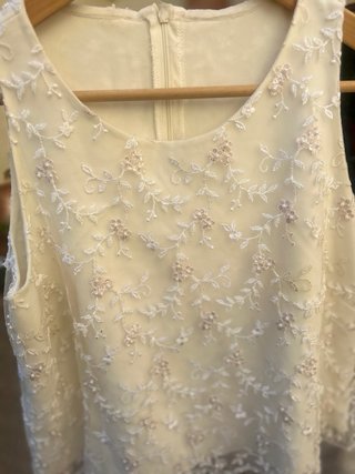 Top Novia Artesanal Bordado T40
