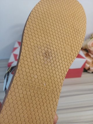 Sandali donna bianchi e marroni tg 36