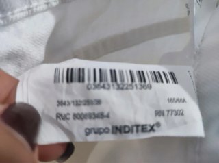 Pantalón Zara Blanco Talla S